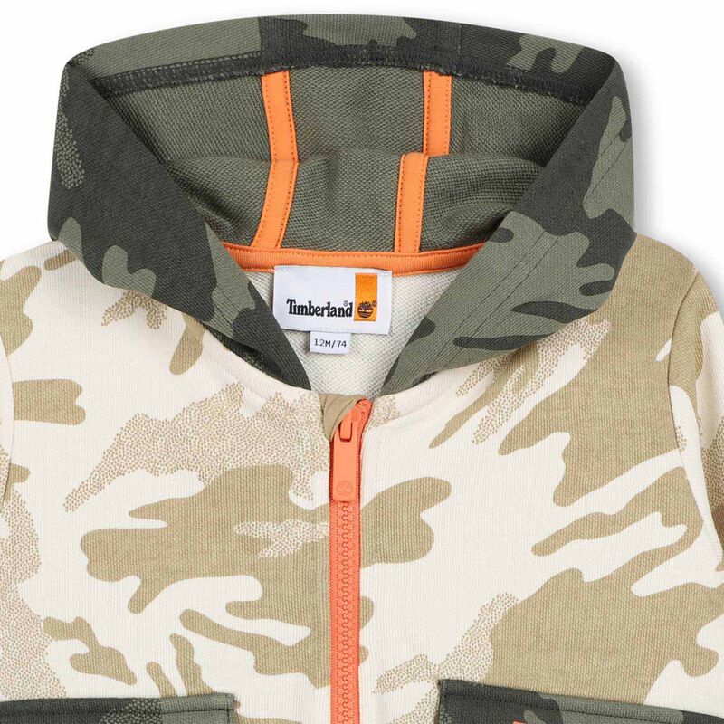 Timberland French Terry Hooded Sweatshirt 2-4Y image number 2